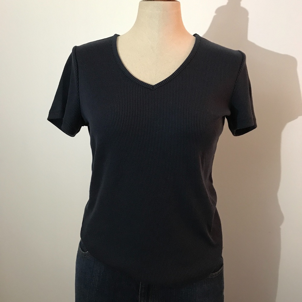 Reitmans - Blue V Neck T-Shirt